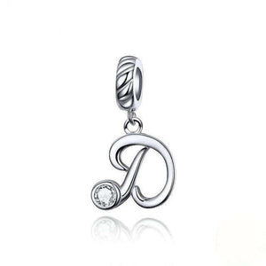 Pandora Compatible 925 sterling silver Alphabet A to Z Dangle Charm From CharmSA Image 12