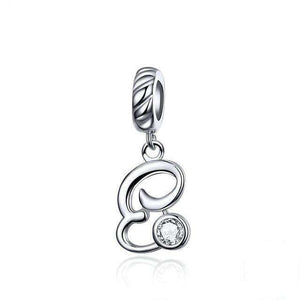 Pandora Compatible 925 sterling silver Alphabet A to Z Dangle Charm From CharmSA Image 11
