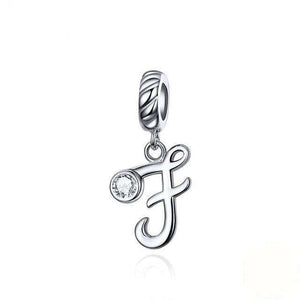 Pandora Compatible 925 sterling silver Alphabet A to Z Dangle Charm From CharmSA Image 4
