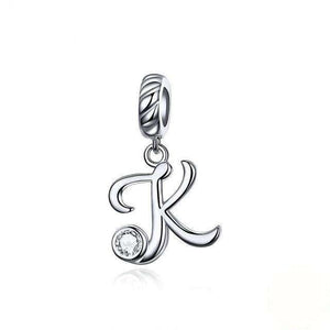 Pandora Compatible 925 sterling silver Alphabet A to Z Dangle Charm From CharmSA Image 25