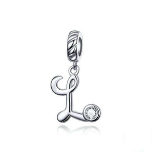 Pandora Compatible 925 sterling silver Alphabet A to Z Dangle Charm From CharmSA Image 13