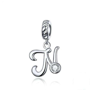 Pandora Compatible 925 sterling silver Alphabet A to Z Dangle Charm From CharmSA Image 10