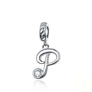 Pandora Compatible 925 sterling silver Alphabet A to Z Dangle Charm From CharmSA Image 27