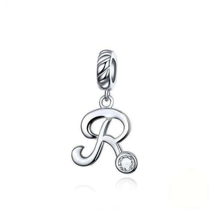 Pandora Compatible 925 sterling silver Alphabet A to Z Dangle Charm From CharmSA Image 18