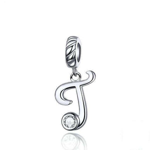 Pandora Compatible 925 sterling silver Alphabet A to Z Dangle Charm From CharmSA Image 33