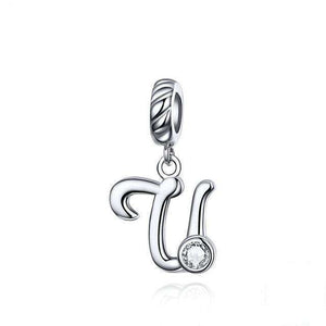 Pandora Compatible 925 sterling silver Alphabet A to Z Dangle Charm From CharmSA Image 5