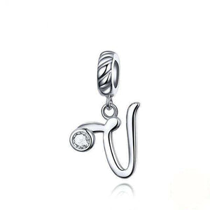 Pandora Compatible 925 sterling silver Alphabet A to Z Dangle Charm From CharmSA Image 29