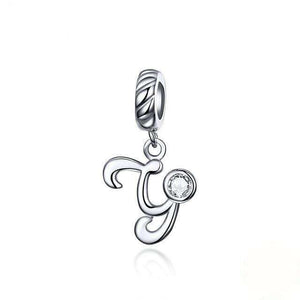 Pandora Compatible 925 sterling silver Alphabet A to Z Dangle Charm From CharmSA Image 32
