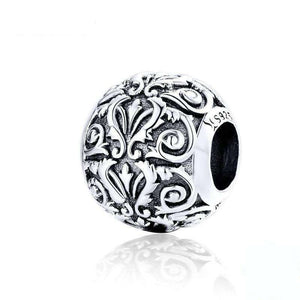 Pandora Compatible 925 sterling silver European Engraved Pattern Charm From CharmSA Image 1
