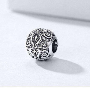 Pandora Compatible 925 sterling silver European Engraved Pattern Charm From CharmSA Image 4