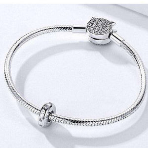 Pandora Compatible 925 sterling silver Minimalist CZ Stopper Spacer From CharmSA Image 2