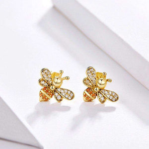 Baby Bee Stud Earrings From CharmSA Image 4