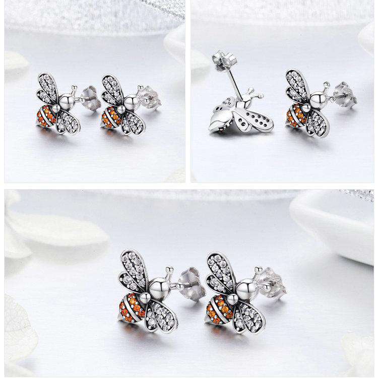 Baby Bee Stud Earrings From CharmSA Image 2