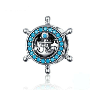 Pandora Compatible 925 sterling silver Rudder Anchor Charm From CharmSA Image 1
