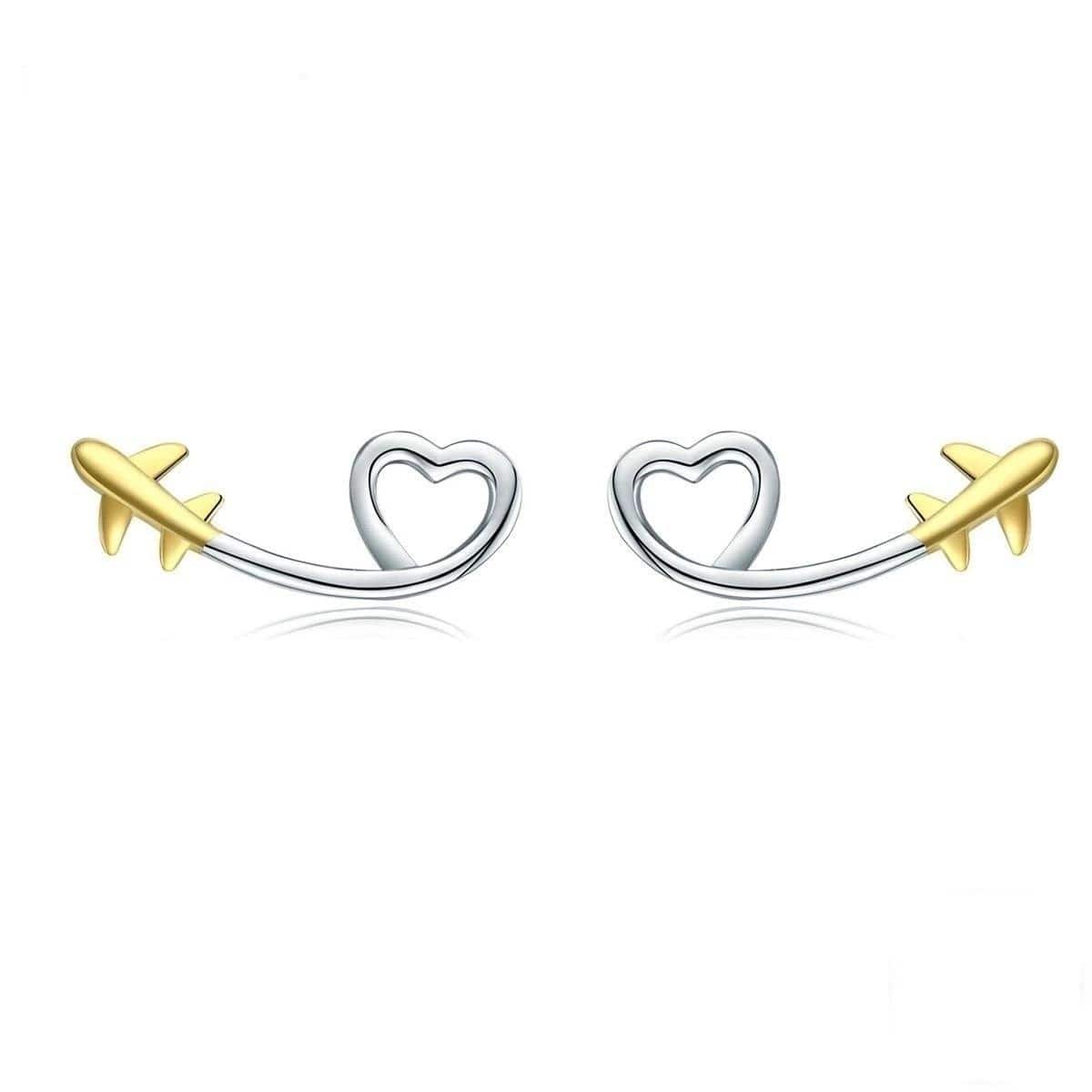 Heart Plane Earrings From CharmSA Image 1