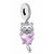 Cute Kitty Love Dangle Charm | CZ